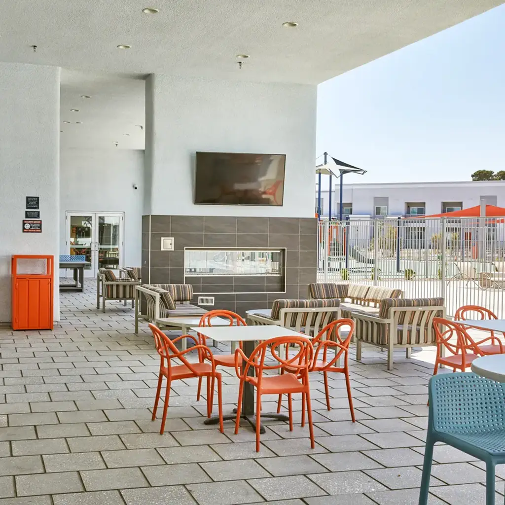 Stout Management Company | Client Success | Property A | Lounge Space